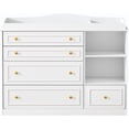 thumbnail image 5 of ChVans Changing Table Dresser, Baby Classic Nursery Dresser with 5 Drawers and 2 Shelves, Wood Chest of Drawers Nursery Storage Kids Organizer, 5 of 9
