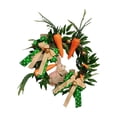 thumbnail image 1 of 18inch Easter Rabbit Wreath with Eggs party rabbit bunny Carrot Window for Front Door Ornament, 1 of 9