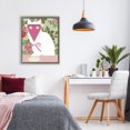 thumbnail image 3 of Stupell Industries Eclectic White Cat with Pink Martini Brown Floating Frame Canvas Art, 17 x 21, by Lil' Rue, 3 of 8
