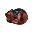 thumbnail image 1 of Merry Christmas Natural Quartz Crystal Sleeping Cat Decoration, Miniature Garden Ornaments, Meditation Cat Crystals Statue Decoration For Desk / Home / Flower Pot, 1 of 3