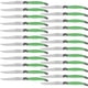 thumbnail image 1 of Cuchillos Franceses Alto Filo LaguioleGreen 24 pzas 23 cm Verde Acero Inoxidable VentDepot, 1 of 3