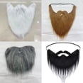 thumbnail image 2 of Barba de Halloween, barba de Papá Noel, pelo largo blanco, barba grande negra, barba de fiesta, disfrazarse, 2 of 5