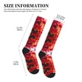 thumbnail image 2 of Lsque Autumn Maple Leaves Pattern Sport Compression Socks for Men & Women 15-20 mmHg Knee High Nurse Pregnant Running Medical and Travel Athletic, 2 of 6