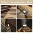 thumbnail image 3 of Lanco Brown Comforter Set , King Size , 7 Pieces Fashion Jacquard Bedding Set, 3 of 8