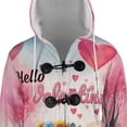 thumbnail image 4 of Hello Valentine’s Day British Shorthair Flower Crown Romantic Pink Floral All Over Print 3D Hooded Duffle Toggle Coat Cat Lover Kitten Owner Gifts - 00031, 4 of 6