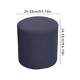 thumbnail image 3 of Qiopertar Stretch Round Stool Cover, Soft Waterproof Ottoman Slipcover with Elastic Edge, Machine Washable Protector for Vanity Bedroom Living Room, 3 of 6