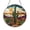 Acrylic 3.5 Inch, variant on Desert Cactus Scene Stained Glass Window Hanging Suncatcher, Decorative Southwest Art Panel Ornament for Nature Inspired Home Decor