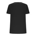 thumbnail image 7 of YUGYXL Womens Tunics Shirts Short Sleeve Tops Lightweight V Neck Tshirts Solid Color Summer Tops with Pocket Black L, 7 of 7