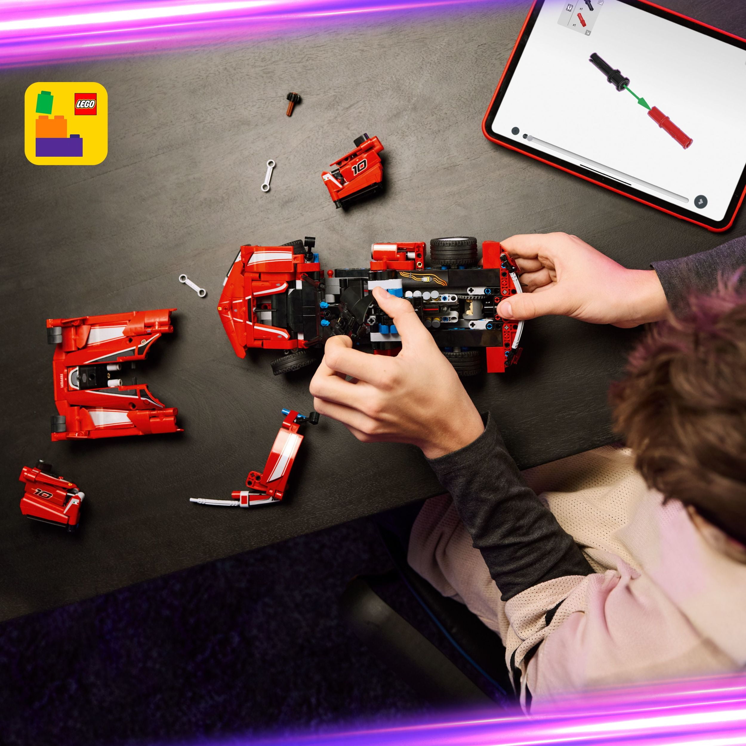 LEGO Technic Ferrari FXX K, Ensemble de Modèle de Voiture, Jouet de Construction STIM 42212 LEGO Ferrari FXX K 42212