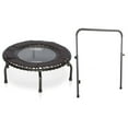 thumbnail image 1 of JumpSport 250 Fitness Rebounder Mini Trampoline & Handle Bar Accessory, Black, 1 of 8