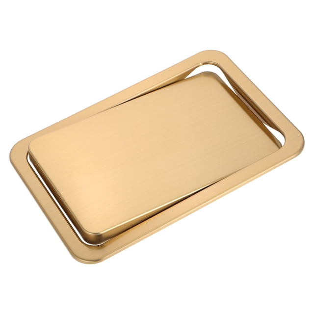 Milisten De Basura Oscilante De Acero Inoxidable Dorado Para Encimera Y