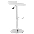 thumbnail image 3 of Safavieh Sheba Square Swivel Adjustable Height Low Back Barstool, White, 3 of 7