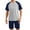 Navy, variant on LSLJS Men's Pajama Set Sleepwear Lightweight Quick Dry Short Sleeve Shirts Shorts Soft Comfy Sleep Sets, Men's Pajamas