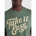 thumbnail image 4 of Humor Men's and Big Men's Take It Easy Graphic Cotton Tee with Short Sleeves, Sizes S-3XL, 4 of 5