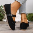 thumbnail image 5 of Willtoo Mary Jane Shoes Ballet Flats for Women Rounde Toe Slip on Bow Bowknot Ballerina Flat Comfortable Dressy Maryjane Shoes Women's Flats with Adjustable Strap, 5 of 5