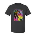 thumbnail image 2 of Wild Bobby, Colorful Rainbow Unicorn Animal Lover Men's Graphic T-Shirt, Charcoal, 3XL, 2 of 3