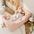 thumbnail image 3 of SLSY Toddler Bed - Toddler Floor Bed, Montessori Floor Bed, Children's Bed Frame with Guardrails and Headboard, Standard Crib Size Children's Bed for Boys and Girls Ages 3-8 (Mattress Not Included), 3 of 7