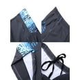 thumbnail image 7 of SAYFUT Men's Fashion Splice Jammer Swimsuit Lycra Quick Dry Swim Trunks Swim Surf Board Athletic Swimwear, 7 of 7
