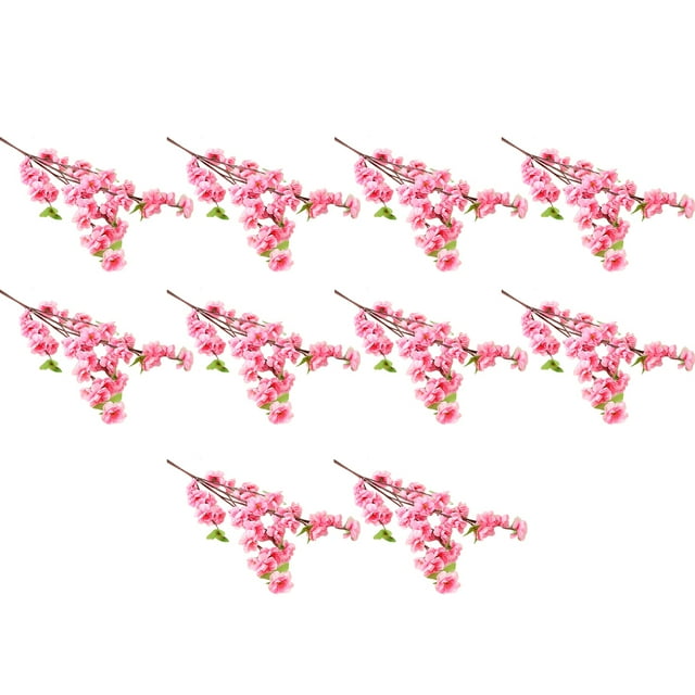 Injueey 10 piezas de flores artificiales rama de flores falsas con tallos y hojas vivas para arreglos decoración DIY Rosa Type3 NO3