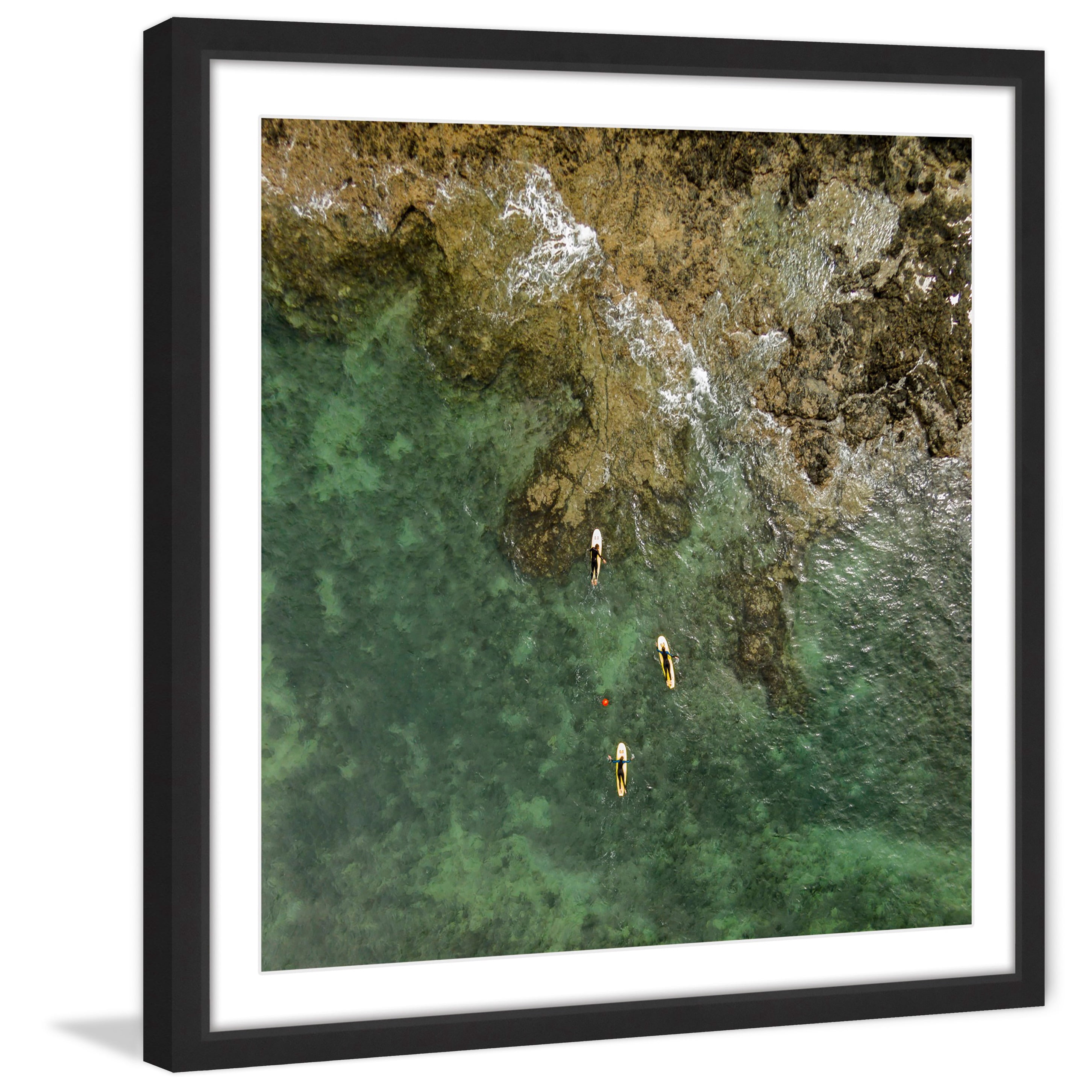 marmont hill 'three kayaks' framed print