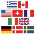 thumbnail image 1 of DDI 1906335 Mini Découpes de Drapeaux Internationaux Boîte de 24, 1 of 1