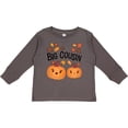 thumbnail image 3 of Inktastic Big Cousin Pumpkins with Fall Leaves Boys or Girls Long Sleeve Toddler T-Shirt, 3 of 5