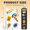 thumbnail image 2 of Gynky Cat Silicone Case with Keyring for Touchland Hand Sanitizer Mist Case 1FL. OZ, With Cute 6 Charms Accessory, White, 2 of 7