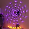 thumbnail image 3 of Luces de Tela de Araña de Halloween USB 8 Modos Luces de Red de Pared de Tela de Araña para Guirnalda de Decoración de Halloween Aterradora,B, 3 of 5