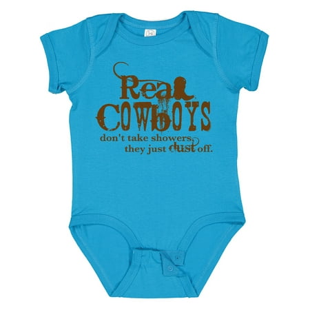 

Inktastic Real Cowboys Gift Baby Boy or Baby Girl Bodysuit