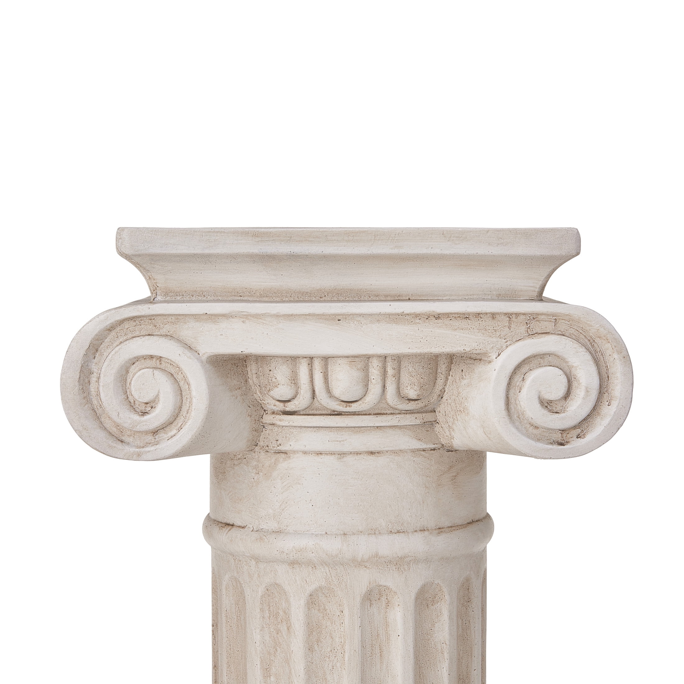 Christopher Knight Home 39.3" Classical Column Plant Stand, Indoor Outdoor Display Pedestal, Antique White