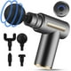 thumbnail image 1 of Mini pistola de masaje de tejido profundo portátil 6 velocidades, masajeador muscular de percusión con 4 cabezales de masaje, batería de 1800mah y carga tipo c, massag súper silencioso Feliz Sencillez, 1 of 5