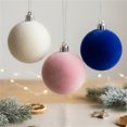 thumbnail image 4 of Large Velvet Christmas Balls, Christmas Tree Balls Decorative Hanging Ornaments Christmas Tree Decorations Xmas Ornaments Balls for Family Wedding Party, 4 of 7