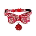 thumbnail image 3 of LSLJS Collier pour Animaux de Compagnie, Collier Nœud Papillon pour Chien, Collier Imprimé avec Clochette pour Chiot, 3 of 7