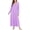 A-a-purple, variant on Women Ultra Soft Nightgown Long Sleeve V Neck Sleepwear Henley Button Down Night Shirt