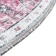 thumbnail image 6 of Unique Loom Yara Collection Area Rug - Yash (4' Round Light Coral Pink/Blue), 6 of 7