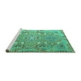 thumbnail image 2 of Ahgly Company Machine Washable Indoor Rectangle Persian Turquoise Blue Traditional Area Rugs, 6' x 9', 2 of 4