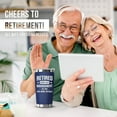 thumbnail image 5 of Retirement Gifts for Men - Funny Retired Gifts for Men, Husband, Dad, Coworker, Boss, Friends - 2025 Happy Retirement Gag Gift, Cool Party Idea Decorations - 20oz Navy Tumbler Cup With Gift Box, 5 of 6