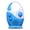 Blue, variant on Waterproof Portable Shower Radio With Hook, Battery Operated AM/FM Radio, Hands-Free Bathroom Radio For Shower, Garage, Camping, And Travel