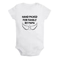 thumbnail image 2 of iDzn Hand Picked for Earth by PAPA Funny Rompers For Babies, Newborn Baby Unisex Bodysuits, Infant Jumpsuits, Toddler 0-24 Months Kids One-Piece Oufits, 2 of 5