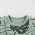 thumbnail image 4 of WOYY Toddler Boys T Shirt Leaf Print Short Sleeve T-Shirt Children's Summer Casual Tshirt, 4 of 5