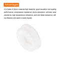 thumbnail image 4 of Uxcell Silicone Snap in Locking Hole Plugs Seal Cover Panel Round 46.6mm White 1Pcs, 4 of 7
