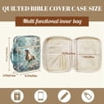thumbnail image 5 of FOR U DESIGNS Horse Flower Print Bible Case for Women Men Lightweight Carrying Organizer Bag Bible Protective with Handle and Zipper Handbag for Bible Study/Daily Use, 5 of 7