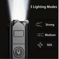 thumbnail image 5 of 1pc super bright zoomable flashlight-portable, multi-functional, telescopic zoom for outdoor home use, 5 of 9