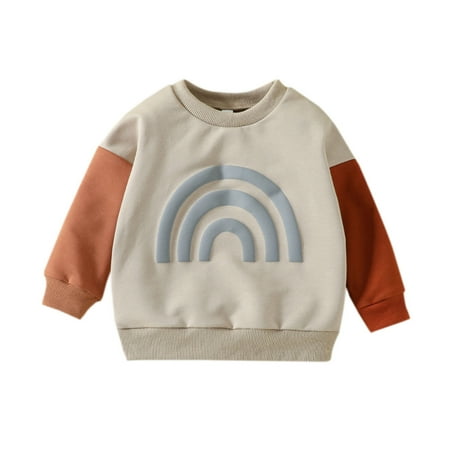 

Baby Boy T Shirts Letters Prints Outfits Sweat Pullover Hoodie Cute Toddler Shirts