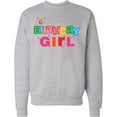 thumbnail image 2 of Inktastic Birthday Girl Letters Adult Sweatshirt, 2 of 4