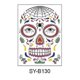 thumbnail image 1 of Waterproof Sweat Deads Day Masquerade Funny Makeup Temporary Sticker Halloween Face Tattoo Sticker #17, 1 of 2