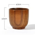 thumbnail image 2 of Abbracc 105ml Handmade Mini Wood Tea Cup Teacups Drinking Cup Mug Primitive for Beer, 2 of 9