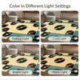 thumbnail image 7 of ODIKA 4'x6' Ultra-Soft Area Rug, Vinyl Music Vintage Album Grid Abstract Equalizer Record Minimalist None Washable, Bare feet friendly, Silk-Touch for Bedroom Home office, 7 of 7