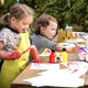 thumbnail image 1 of 12 delantales para niños, delantales para pintar, 6 colores, impermeables, no tejidos, delantales para niños, para manualidades, arte, pintura, clase de actividad, eventos LingWen 8390606287373, 1 of 1