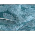 thumbnail image 3 of Ambesonne Floral Quilted Bedspread Set 3 Pcs, Fashion Grunge Flowers Art, King, Pale Cadet Blue and Teal, 3 of 4